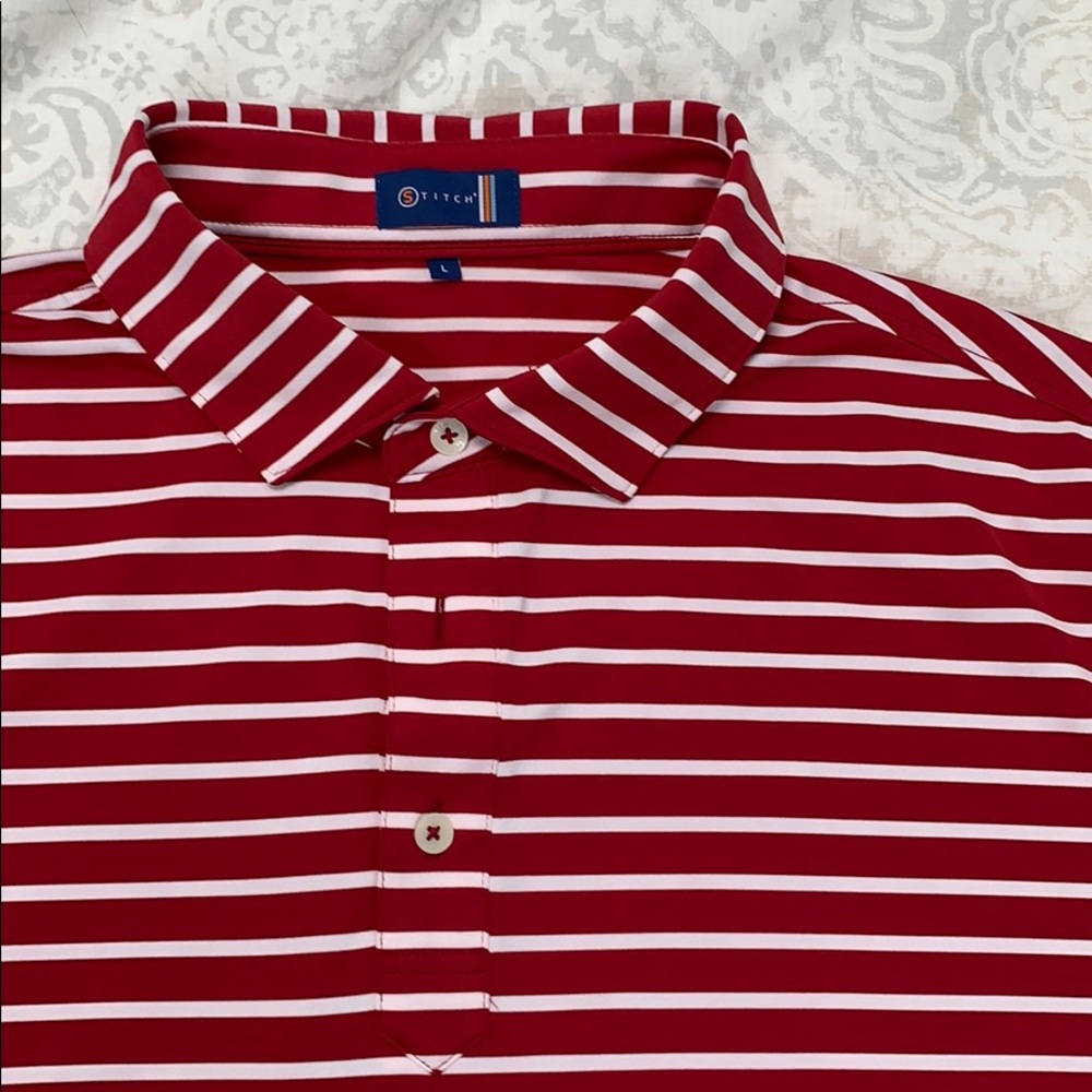 NWOT Stitch Golf Crimson Polo